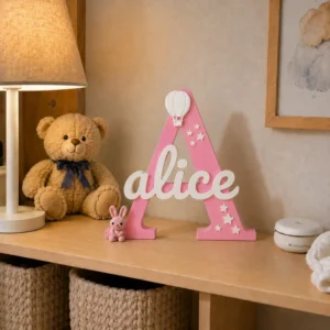 Letra Decorativa Personalizada com Nome – Modelo Balão