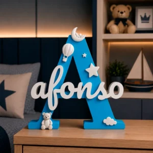 Letra Decorativa Personalizada com Nome – Modelo Sonhos